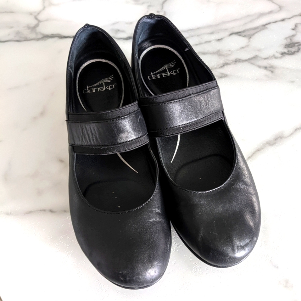 Dansko | Stephanie Leather Shoes Black
